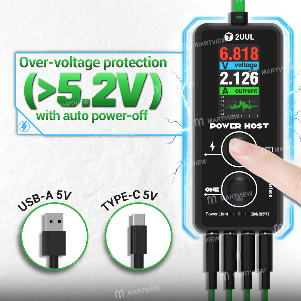 2uul pw15-power-host-ampere-voltage-meter-phone-repair-power-box-with-digital-display-2