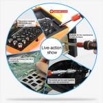 JAKEMY JM-6118 (33 in 1) Precision With Screwdriver Tweezer Sockets Bits Tools Kit Screw driver
