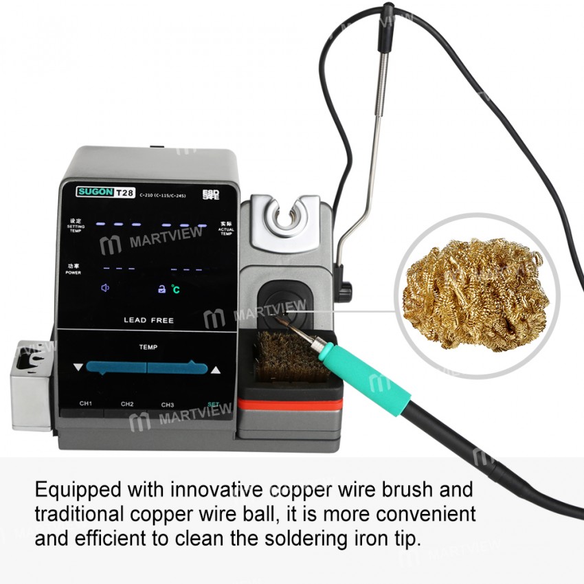 Sugon T28 SMD Soldering Station Nano Lead-free Soldering Tool Compatible with C115 and C210 Handle