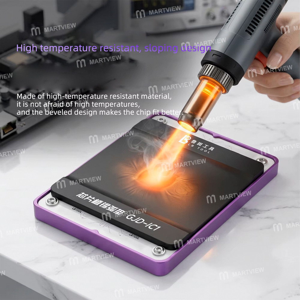 luban gjd-ic1-chip-tin-plating-arc-cushion-high-temperature-resistant-silicone-mat-3