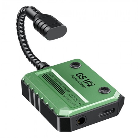 Plextone GS1 Lightning to Type-C & 3.5mm Jack 30W Fast Charging Digital Decoder Audio Connector