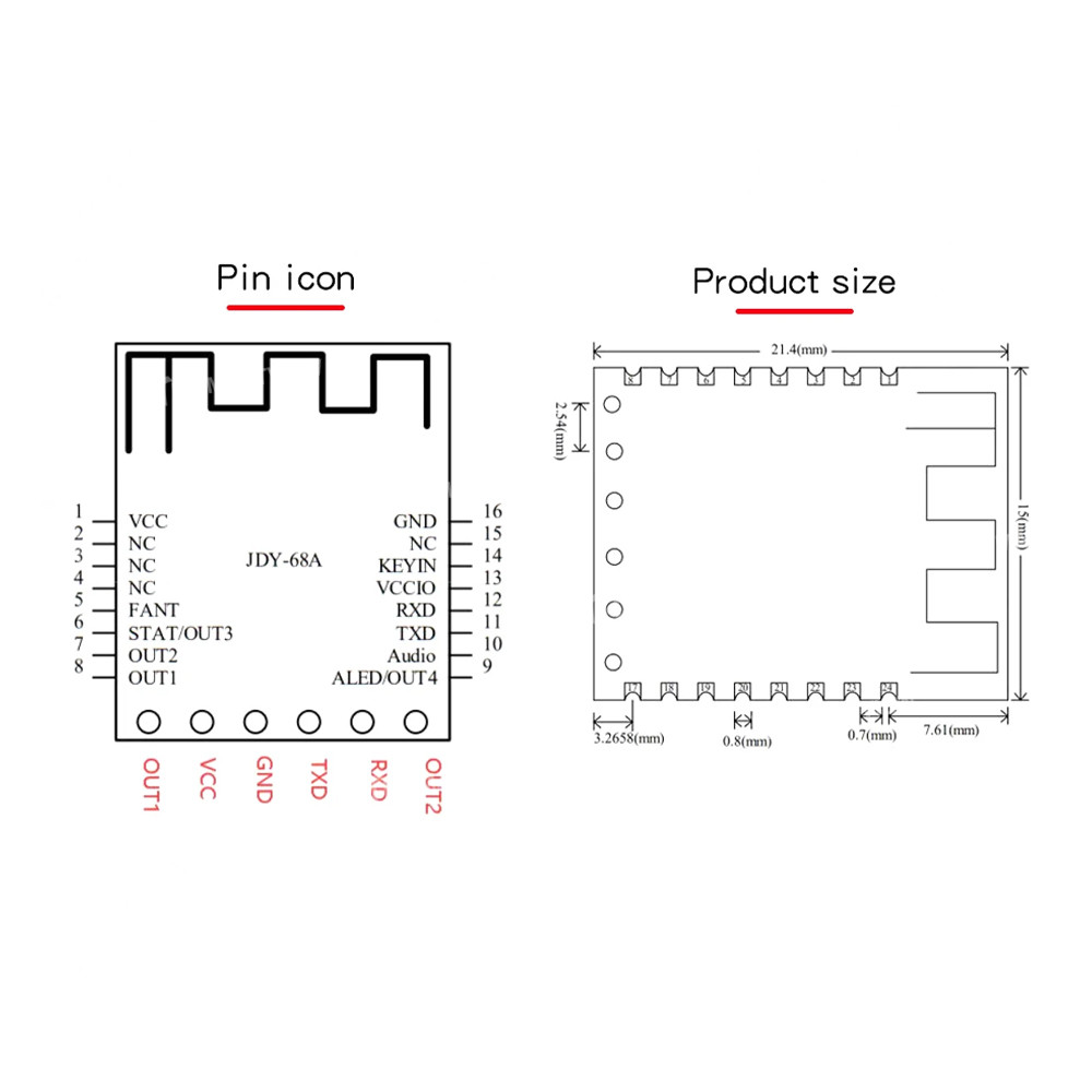 jdy 68a-ble-dual-mode-bluetooth-audio-module-7