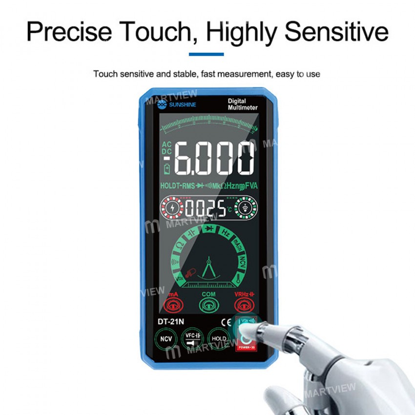 Sunshine DT-21N High-precision AC / DC Test Smart Touch Digital Multimeter