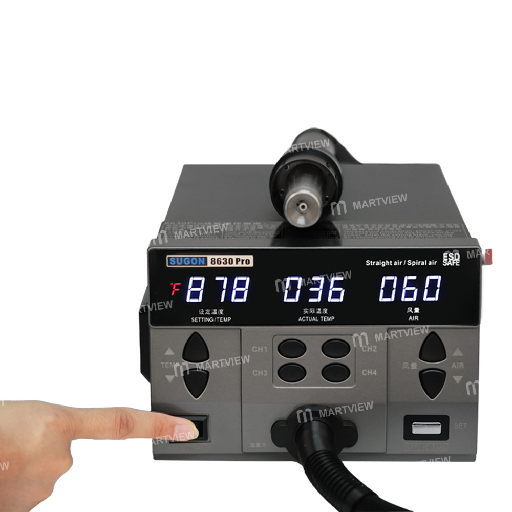 sugon 8630pro-1300w-intelligent-digital-display-hot-air-gun-bga-desoldering-rework-station-2