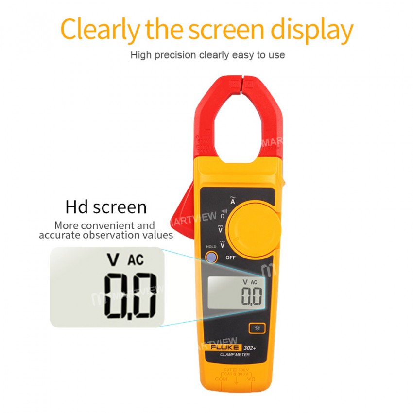 Fluke 302+ AC / DC High Precision Digital Clamp Multimeter