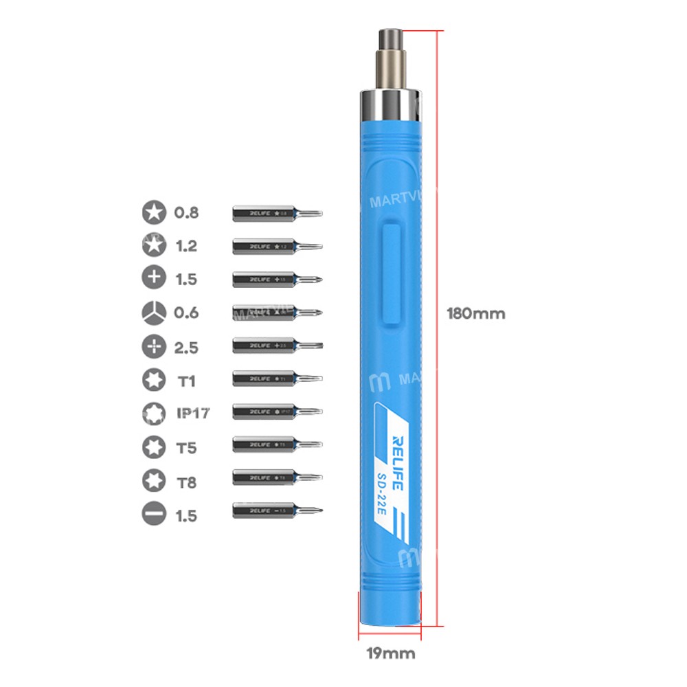 new upgrade-relife-sd-22e-wireless-electric-screwdriver-with-10-bits-for-iphone-17-series--blue-16