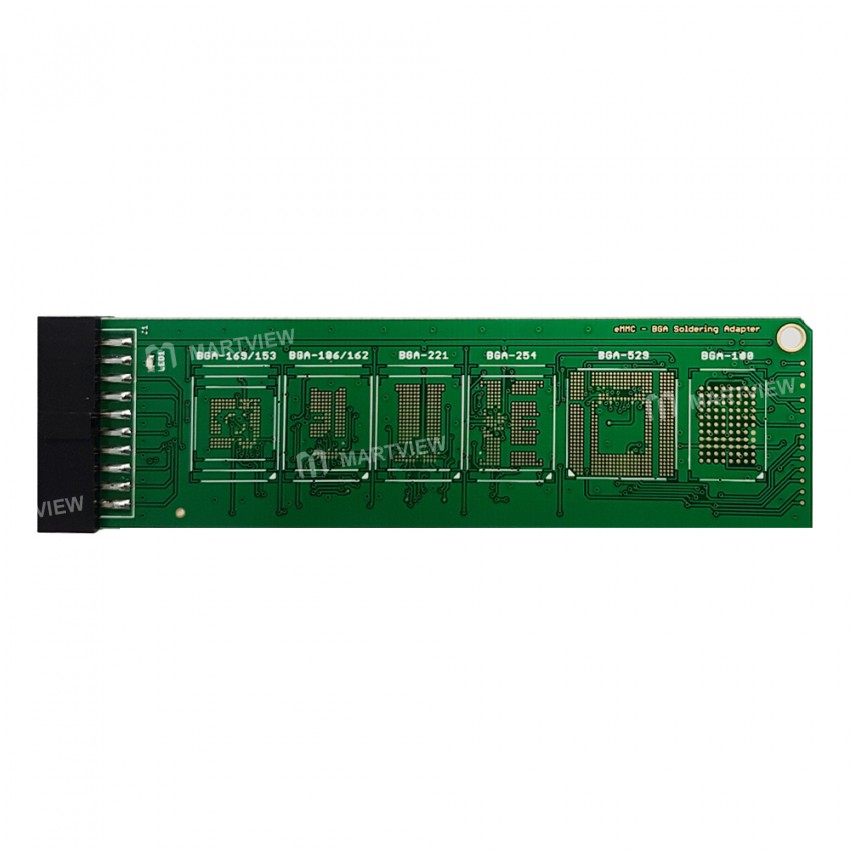 UFI eMMC - BGA Soldering Adapter (BGA169 / 153 / 186 / 162 / 221 / 254 / 529 / 100) + CHIP Programmi