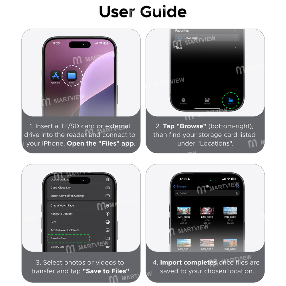 orico air5-air5c-usb-c-to-sd-tf-slot-pd100w-ultra-thin-magnetic-card-reader-for-iphone-android-table