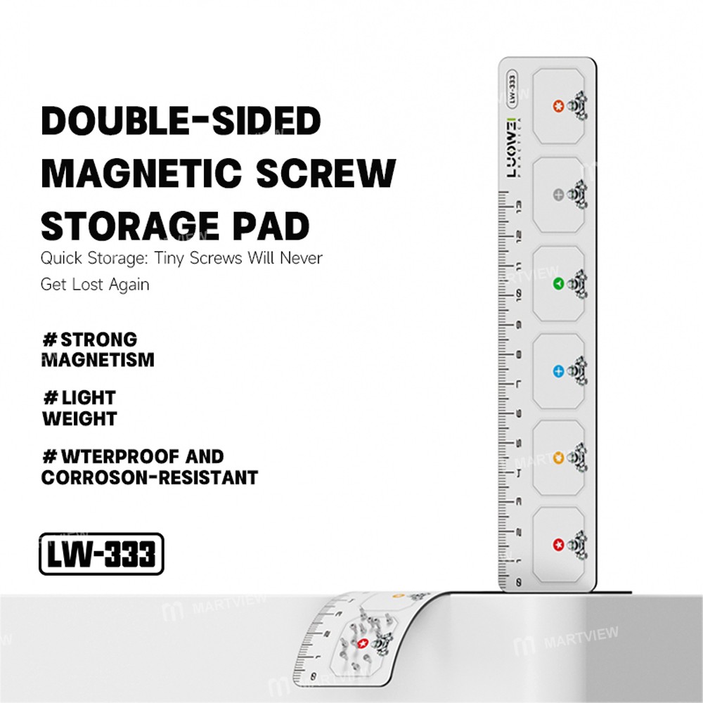 luowei lw-333-shorter-size-double-sided-magnetic-screw-storage-pad-2