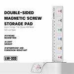 luowei lw-333-shorter-size-double-sided-magnetic-screw-storage-pad-2
