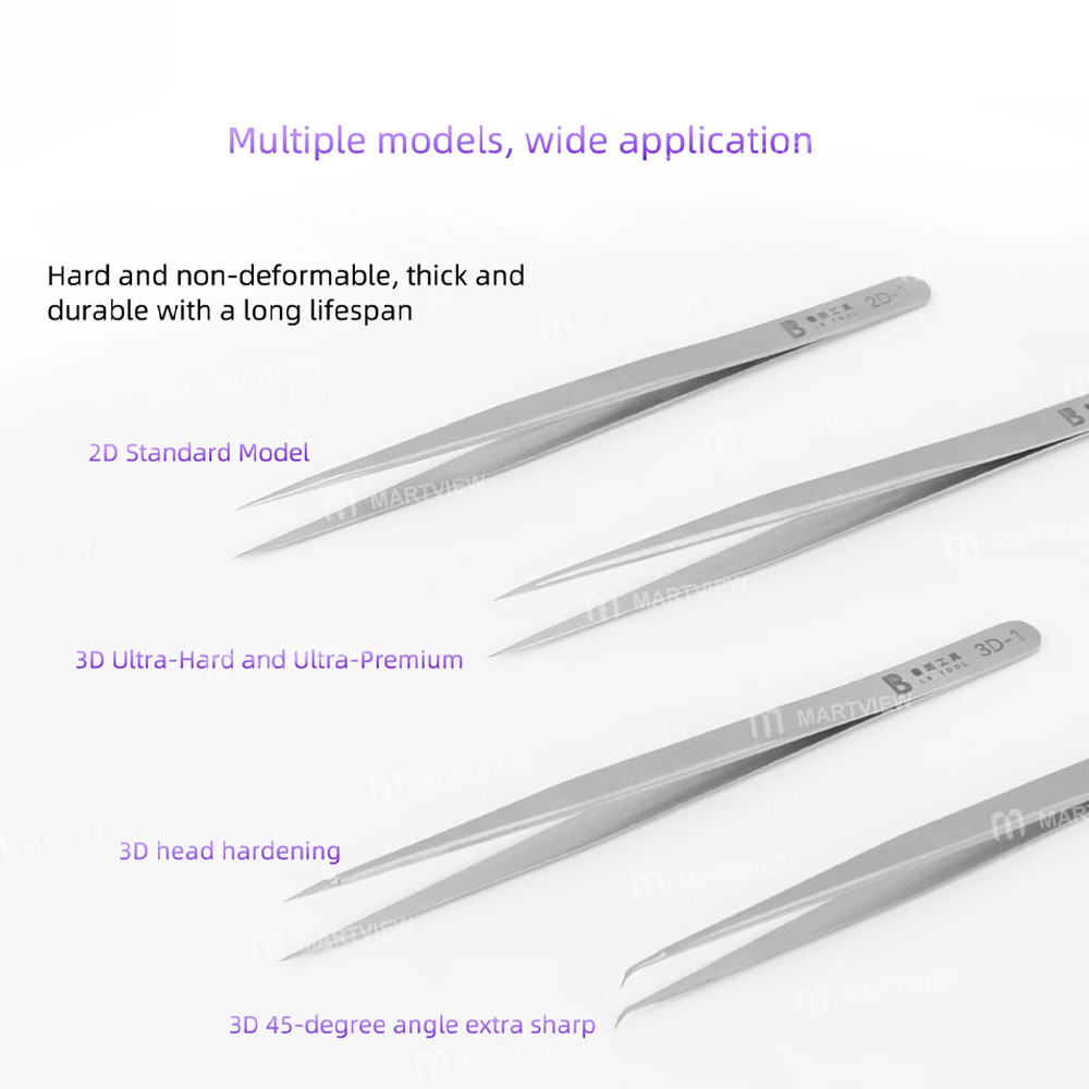 lb tool-2d-3d-non-magnetic-stainless-steel-flying-wire-alloy-tweezers-7
