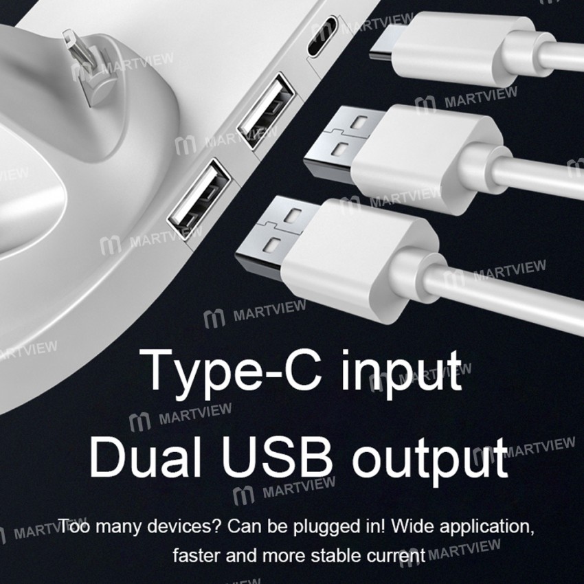 6-in-1 10W Qi Fast Wireless Charger Stand for Apple Watch/iPhone/Airpods Pro/Samsung/Xiaomi
