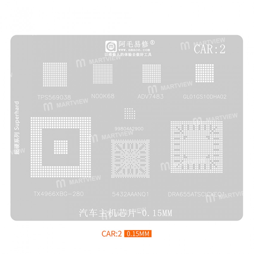 amaoe car1-5-car-mainframe-audio-chip-comprehensive-bga-reballing-stencils-3