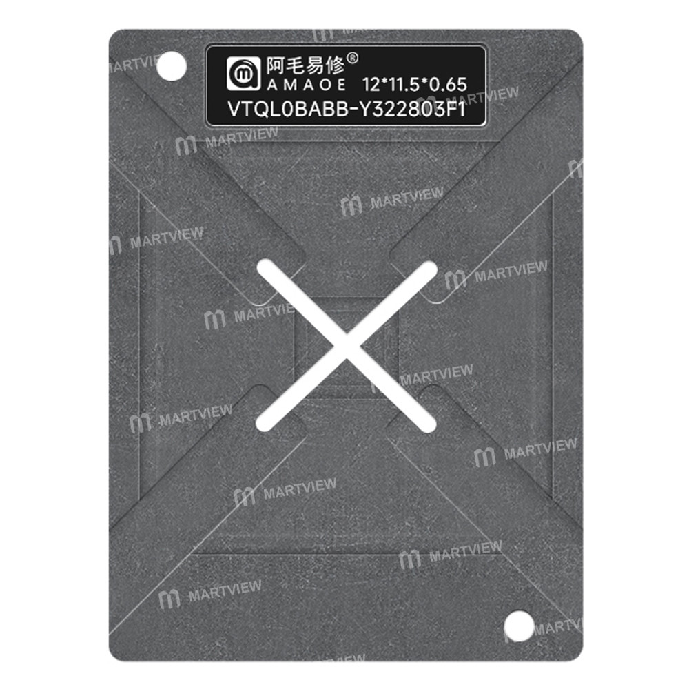 amaoe 012mm-vtql0babb-y322803f1-5g-sim-card-router-wi-fi-chip-bga-reballing-stencil-tin-plating-plat
