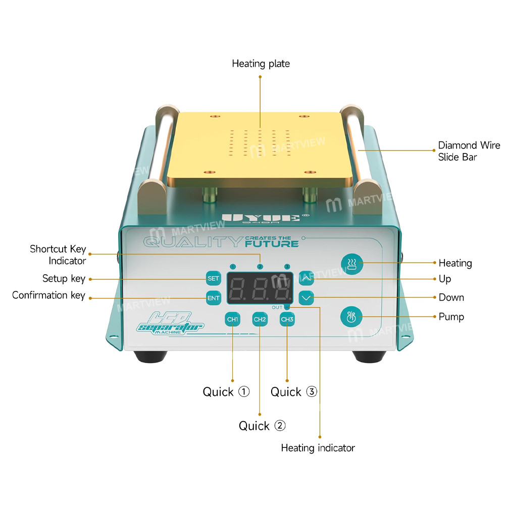 uyue 948a-7-inch-digital-display-preheat-lcd-screen-separator-built-in-vacuum-pump-10