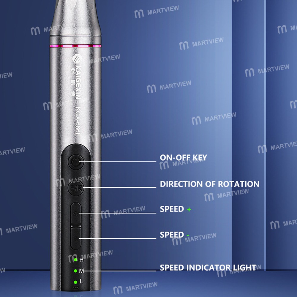 kgx 666f-handheld-rechargeable-smart-adjustable-speed-polishing-pen-with-8-grinding-heads-5