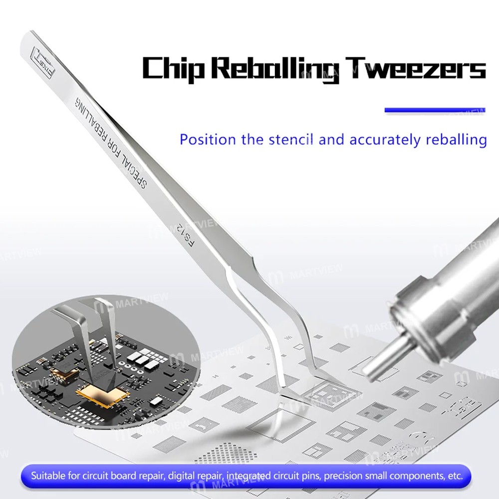 fixst fs-12-stainless-steel-chip-reballing-tweezers-for-tinning-positioning-2