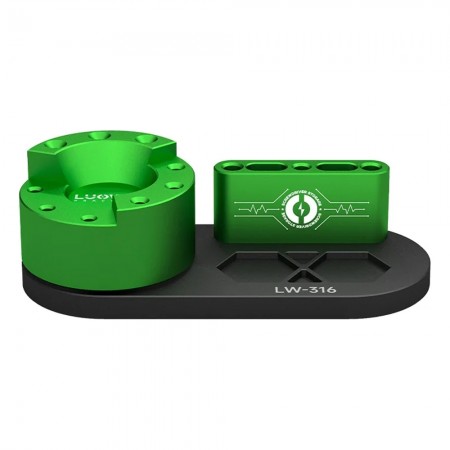 Luowei LW-316 360° Rotating Aluminum Alloy Storage Rack for Screwdriver Tweezers Storage