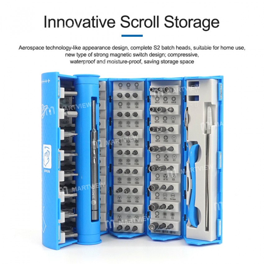Sunshine SS-5120 128-in-1 Precision S2 Alloy Steel Screwdriver Set