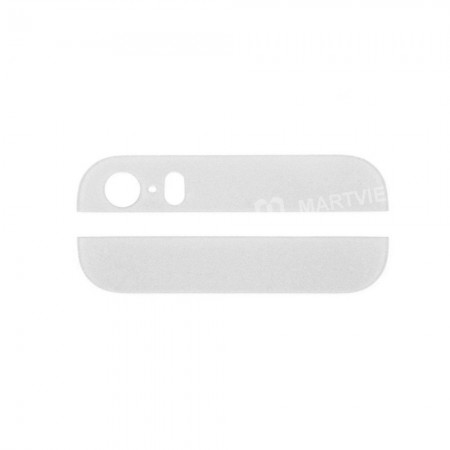 Replacement back cover top bottom glass lens for iPhone 5s white