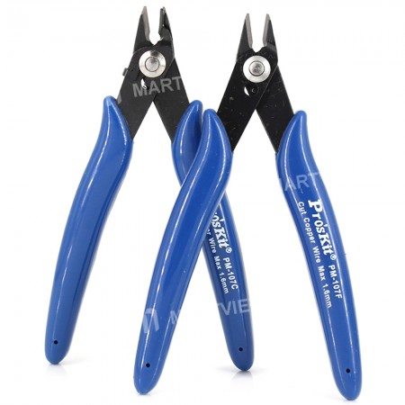 Pro's Kit PM-107C / PM-107F Wear-resistant Precision Thin Knife Oblique Nozzle Cutting Pliers