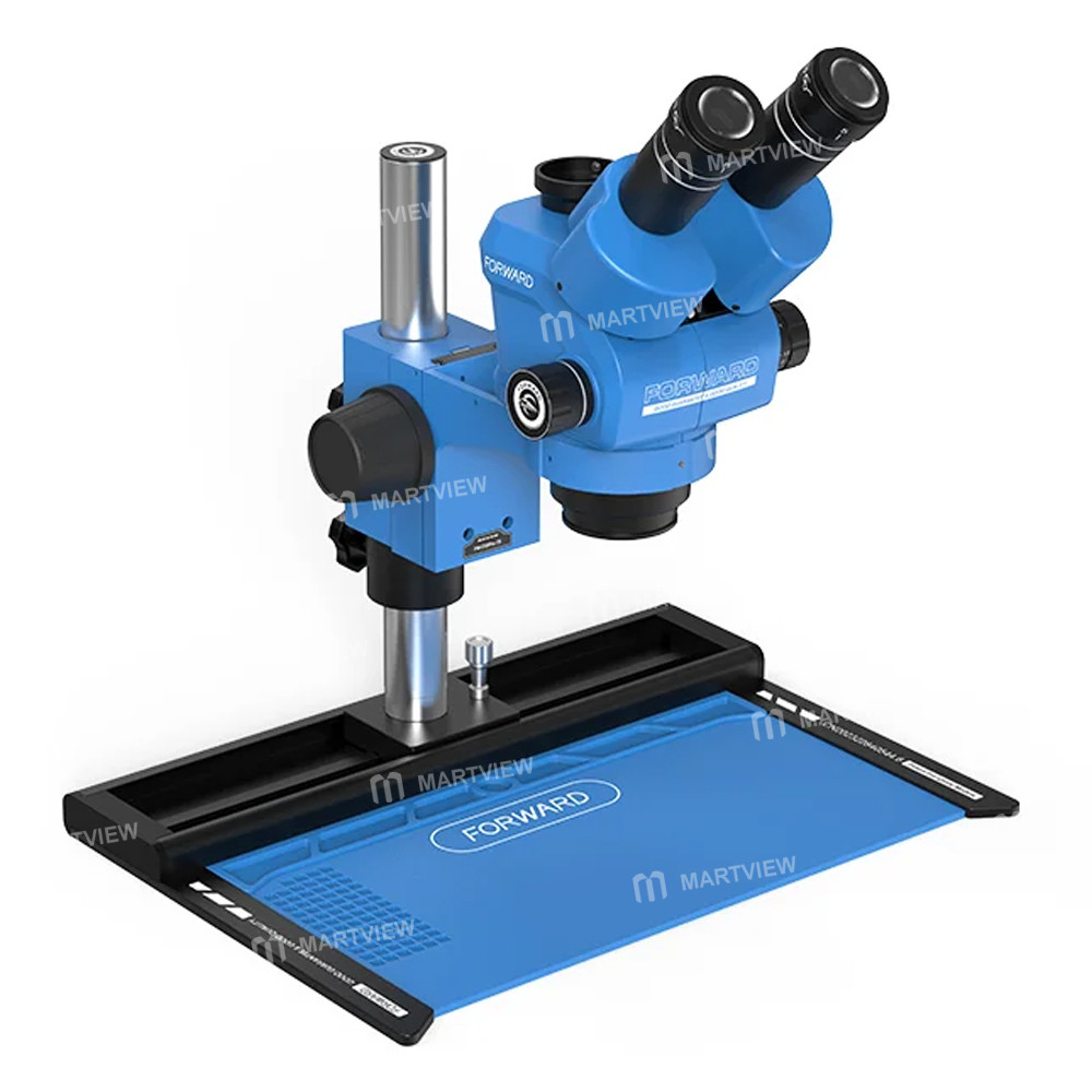 forward fw-c55pro-ts-65-55x-slideway-trinocular-stereo-microscope-with-aluminum-alloy-base-4
