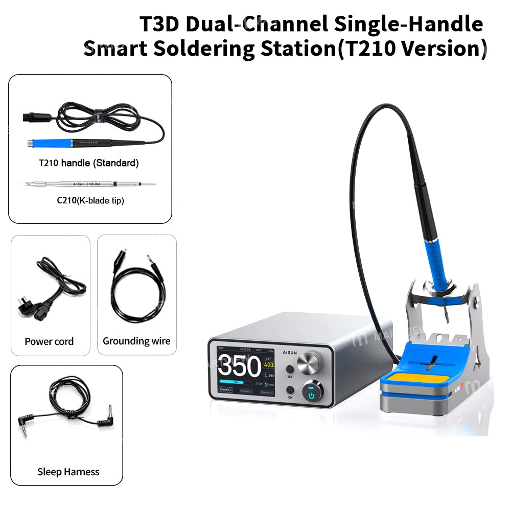 aixun t3d-dual-channel-single-handle-smart-soldering-station-compatible-with-t225-t245-t210-t115-han
