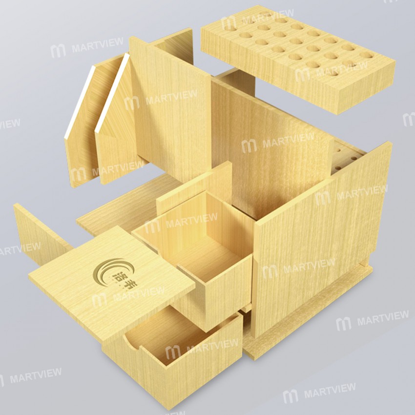 Luowei Mobile Phone Repair Desktop Wooden Storage Box