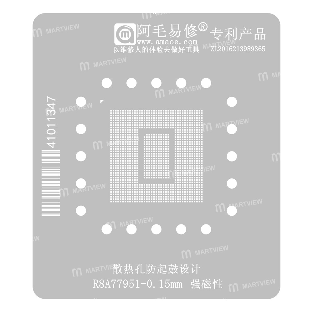 amaoe 015mm-renesas-r-car-h3-r8a77951-car-host-ic-chip-bga-reballing-stencil