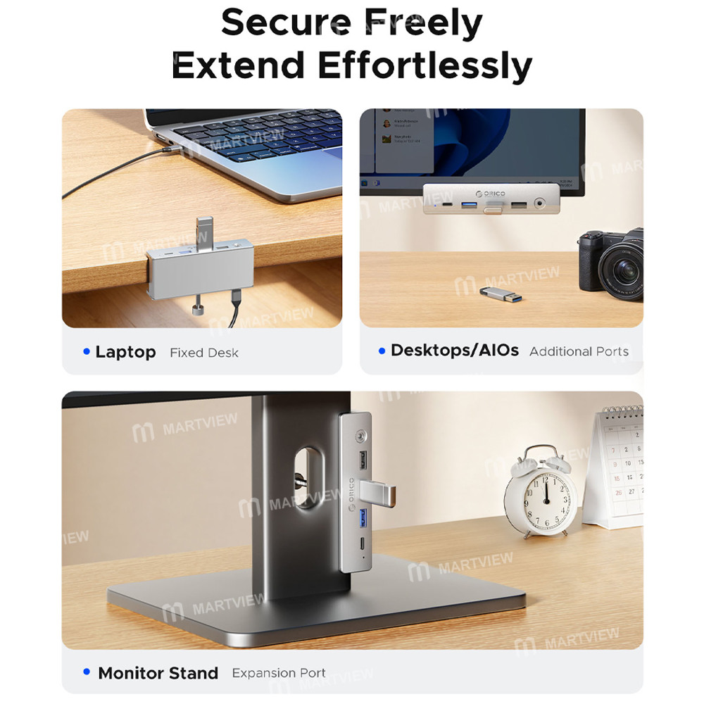 orico mh8p-8-in-1-usb-10gbps-rj45--35mm-headset-jack--4k-hdmi-desktop-clip-on-docking-station-9