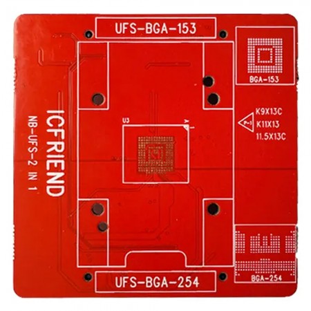 ICFriend BGA UFS 2-in-1 Base Board Support 2-in-1 / 3-in-1 Socket