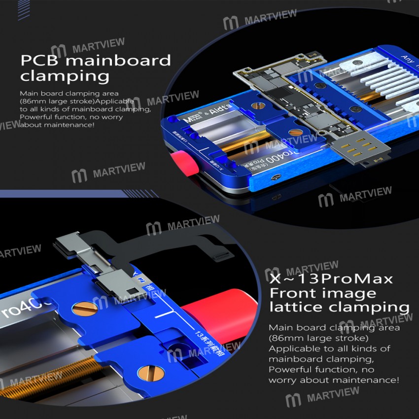 MaAnt Pro400 Universal Motherboard Chip BGA Double Shaft Tiger Clip for iPhone X to 13 Pro Max
