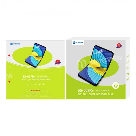 Sunshine SS-057R+ 11-inch 360° Full Cover Hydrogel Protective Film for Folding Screen Phone - 25Pcs