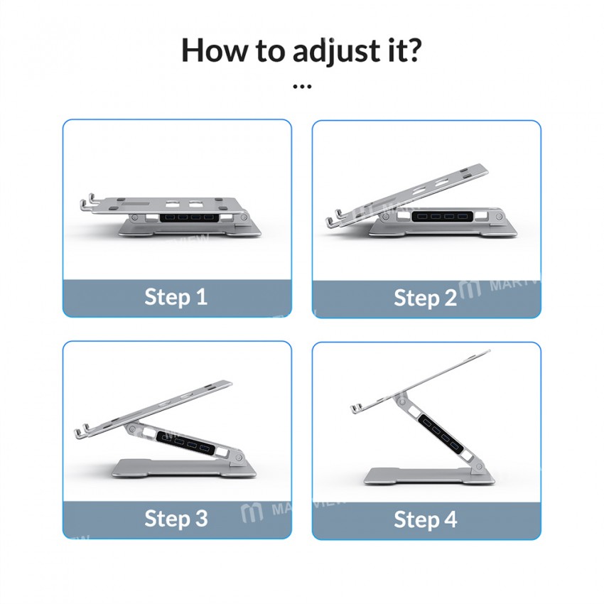 Orico Adjustable Foldable Laptop Mobile Phone Holder
