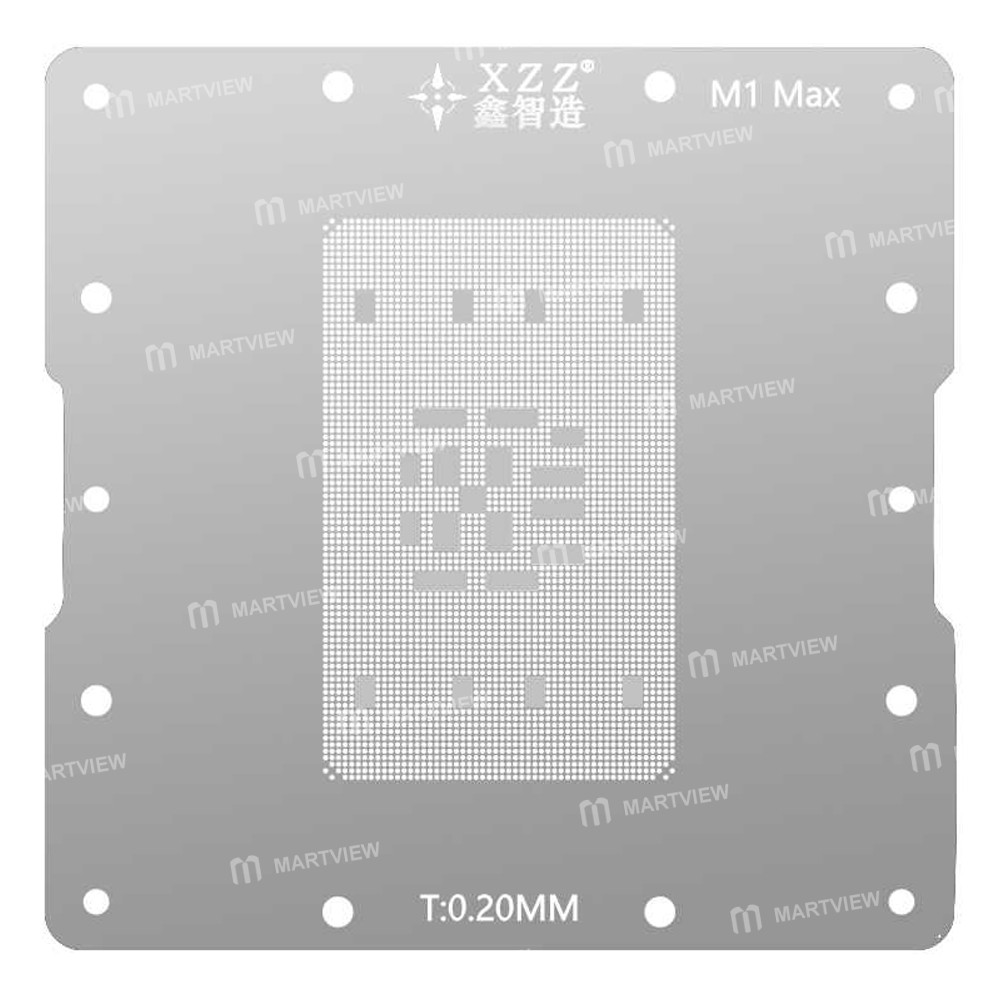 xzz m1-pro-m1-max-cpu-bga-reballing-stencil-plating-ball-platform-set-for-apple-macbook-12