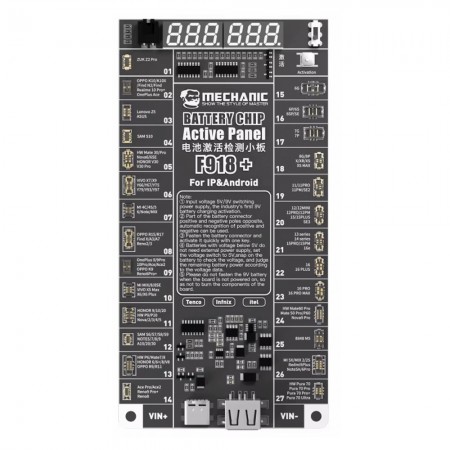 Mechanic F918+ 5V / 9V Regulated Output Battery Activation Board for iPhone 6 to 16PM & Most Android