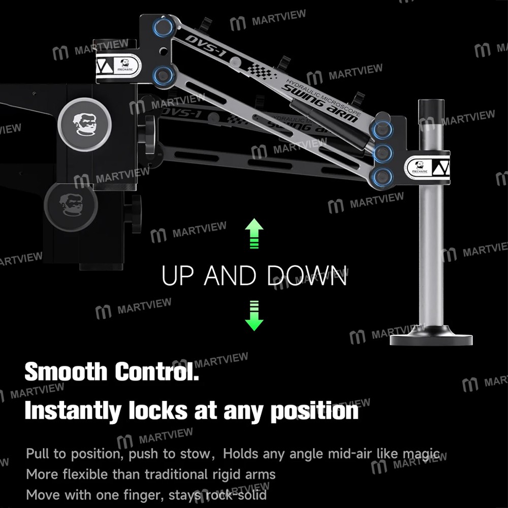 mechanic dvs-1-360-rotation-anti-shake-hydraulic-shock-absorbing-microscope-arm-5
