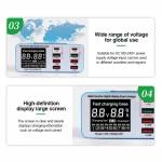 Relife RL-304S 8-port Multi-functional USB Smart Charger Support QC 3.0 Wireless Charging