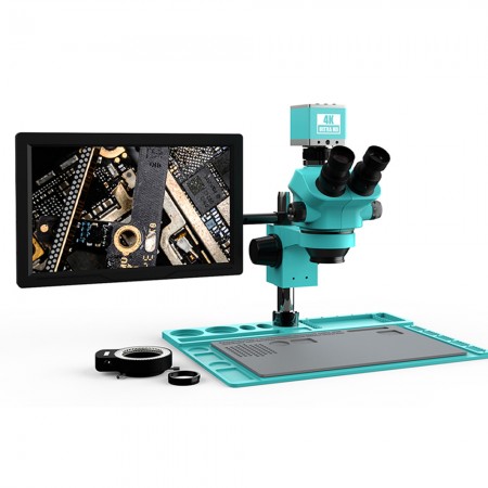 RF4 RF7050TVD2-4KC2-M156 7-50X Electronic Trinocular Microscope with 15.6-inch 4K Monitor & 4K Camera