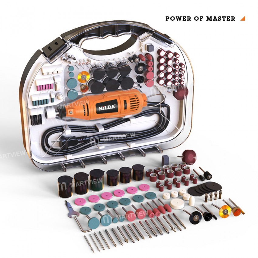 hilda position-variable-speed-mini-electric-drill-grinder-with-83pcs-parts-for-phone-ic-chips-repair