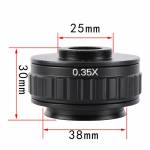 Interface Diameter 25mm 0.35X Focus Camera Eyepiece for New Type Trinocular Stereo Microscope Instal