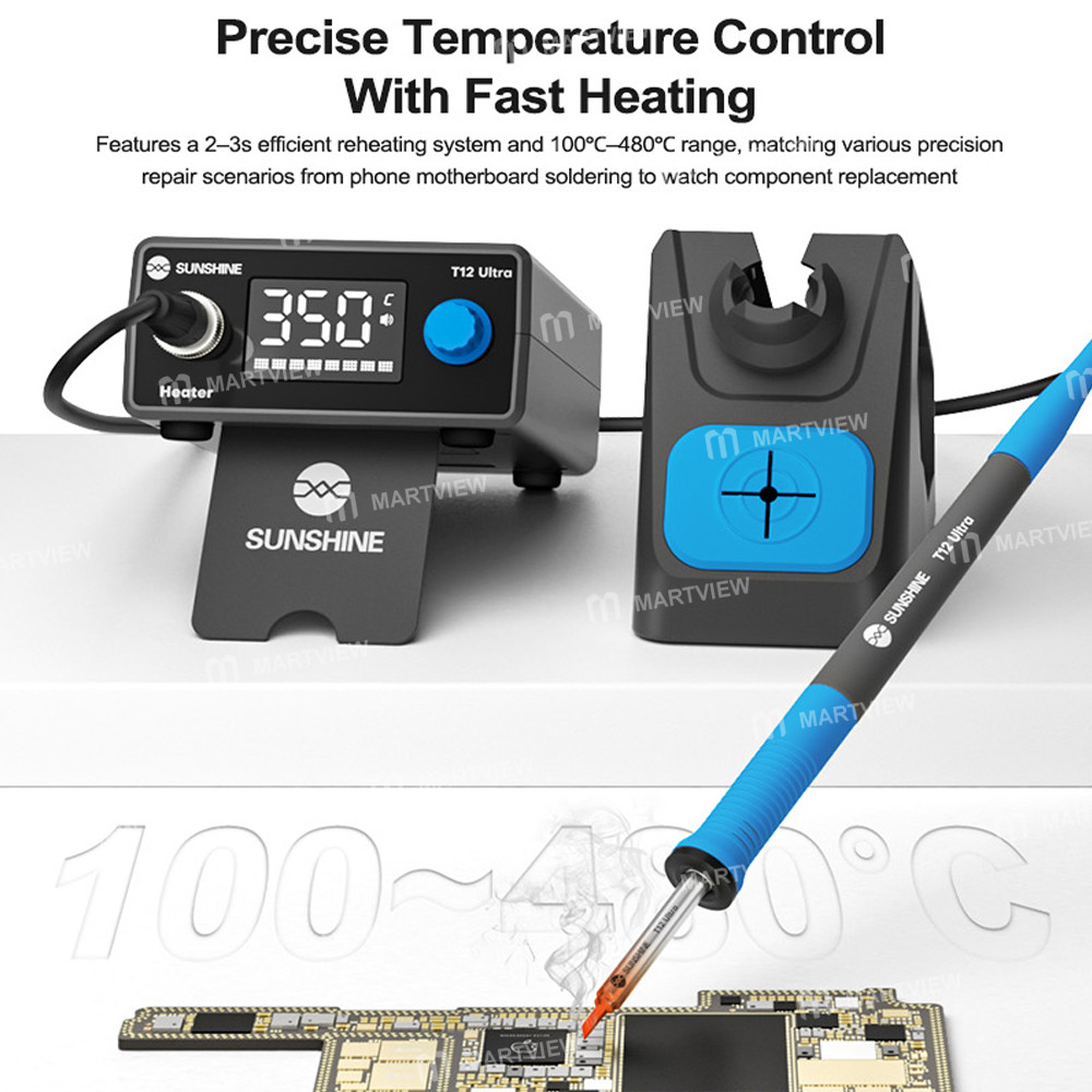 sunshine t12-ultra-smart-settings-soldering-station-with-retractable-stand-to-relieve-neck-strain-12