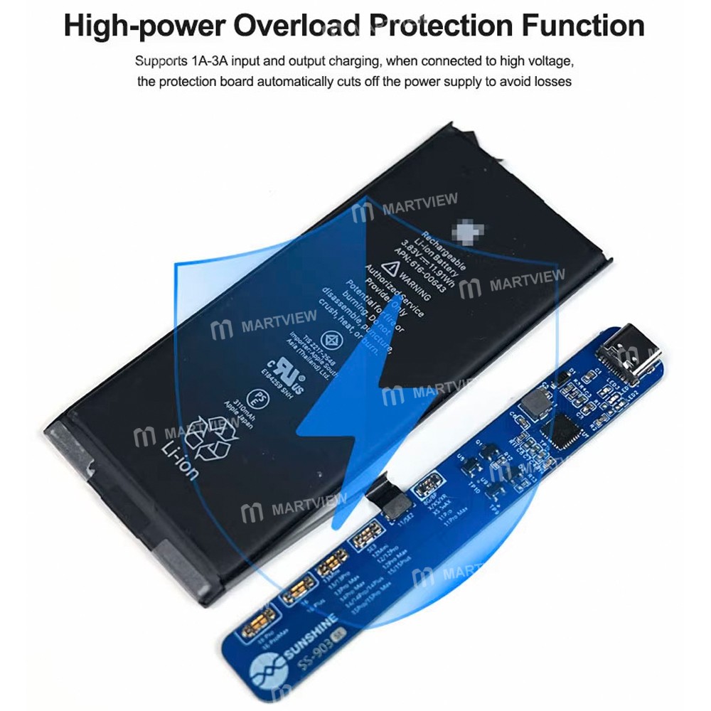 sunshine ss-903-se-battery-charging-activation-board-for-iphone-8-to-16pro-max-se2-se3-9