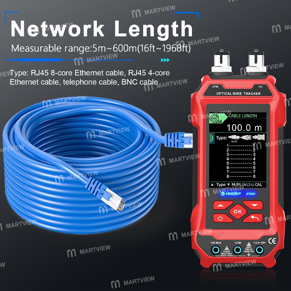 tooltop et636-et638-multifuction-network-cable-tester-optical-power-meter--multimeter-7