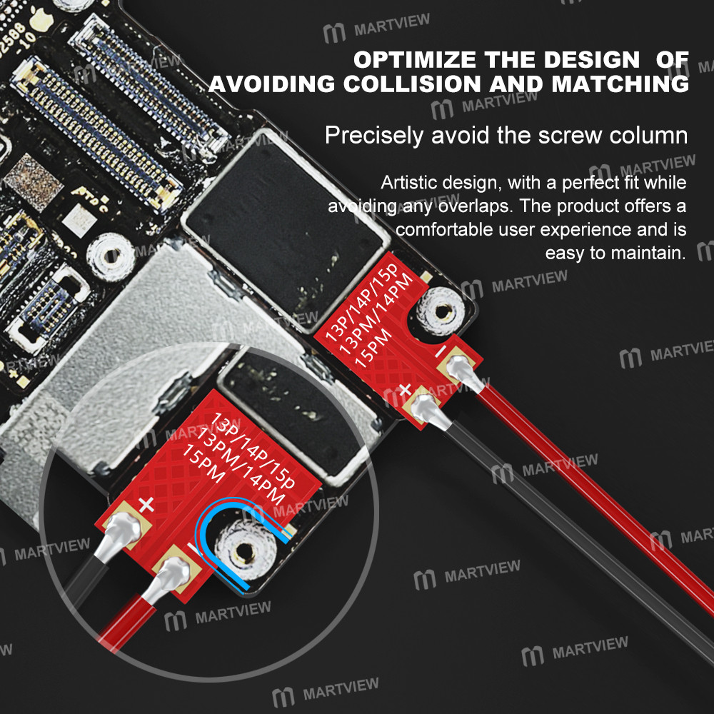 maant m082-motherboard-pcb-hard-buckle-battery-power-socket-for-iphone-6-to-17pro-max-4