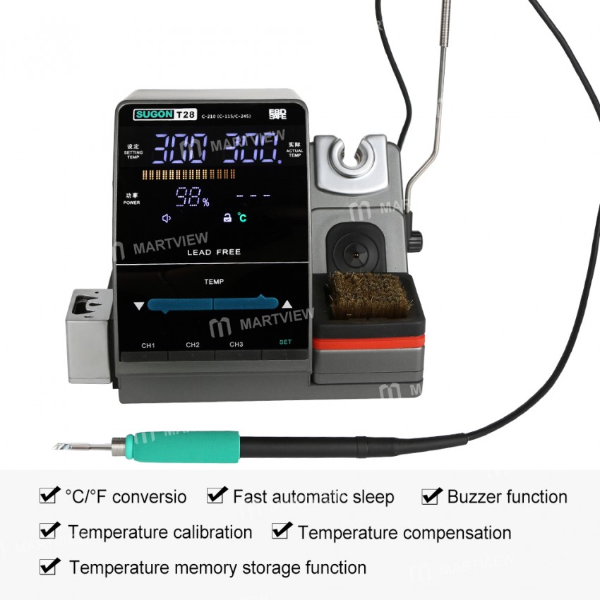 Sugon T28 SMD Soldering Station Nano Lead-free Soldering Tool Compatible with C115 and C210 Handle