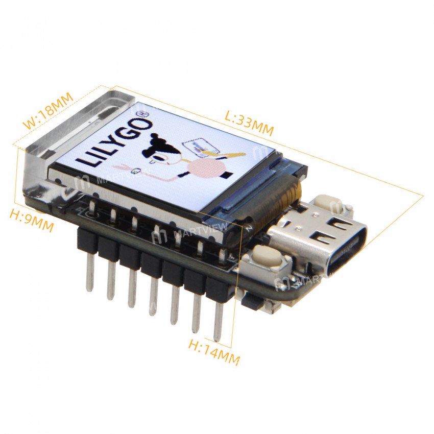 Lilygo T-QT V1.1 ESP32-S3 0.85-inch Full Color LCD Display Development Board Module