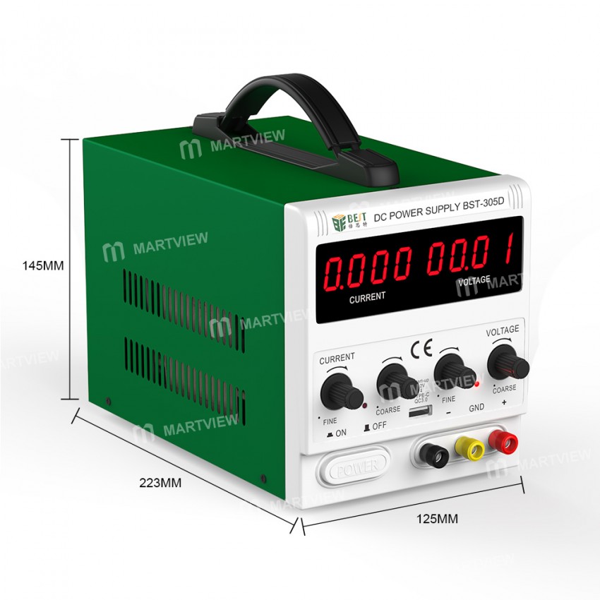 BEST BST-305D 30V 5A Adjustable Switching LED Power Supply With USB Ports