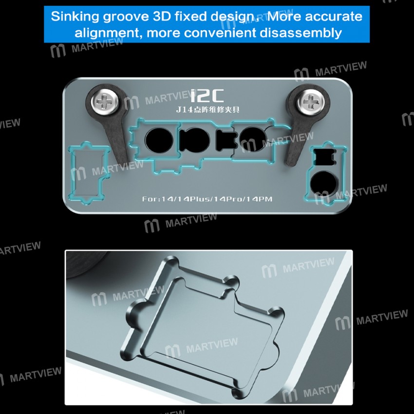 i2c j14-dot-matrix-maintenance-fixture-for-iphone-14-series-face-id-repair-9