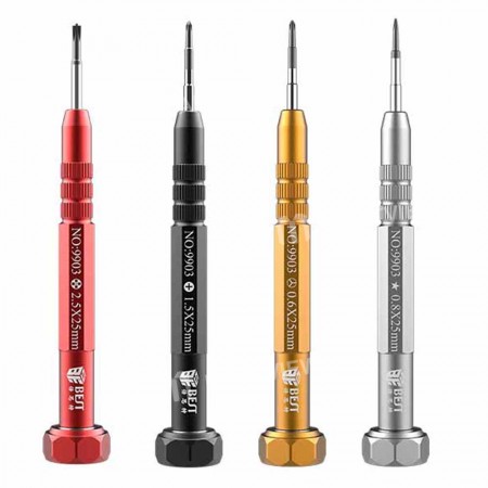 BST-9903 360 Rotation Aluminum Alloy Precision Magnetic Screwdrivers with S2 Steel Bits